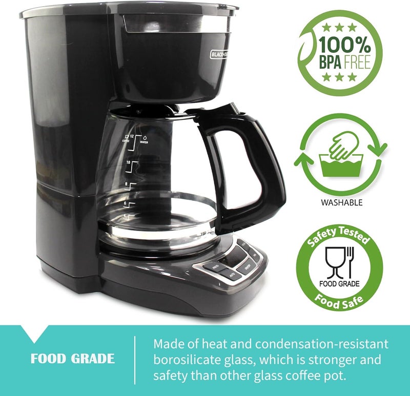 Sendextra 12-Cup Replacement Carafe Compatible with Black and Decker Coffee Maker Model# CM1160B, CM1160W - Image 5